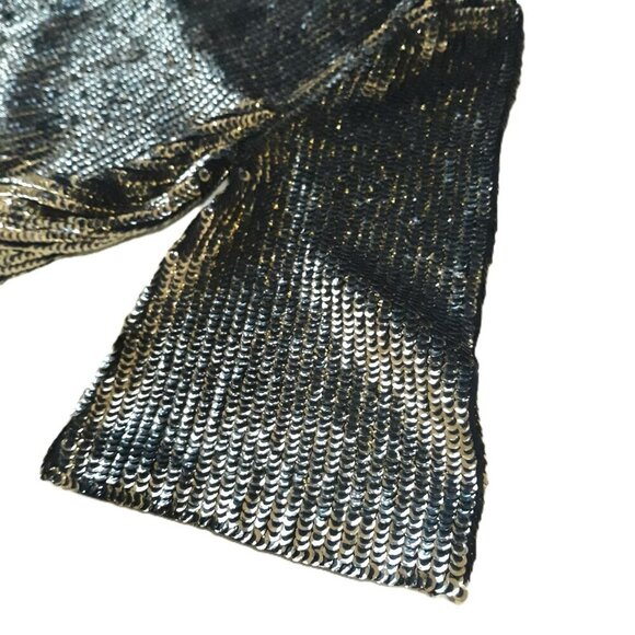 NWOT Topshop Gold Sequin Cropped Top 2 Date Night Party Event Club - Picture 4 of 10